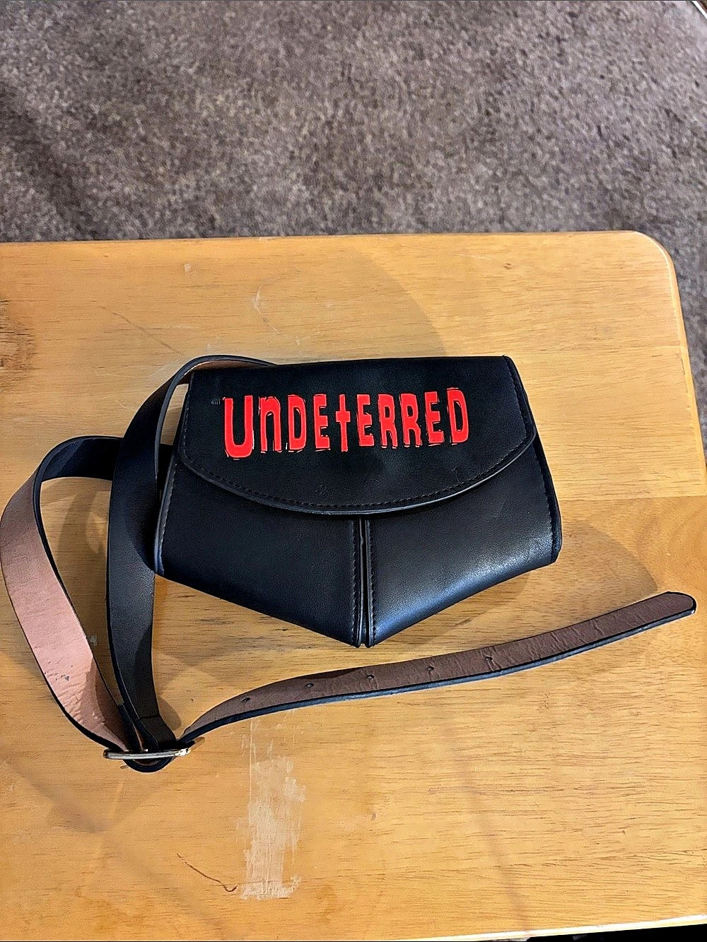 Undeterred Black Crossbody Bag Like New